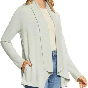 Max & Mia Women's Open Front Lightweight Drape Cardigan (Lıght Olıve, Medium)